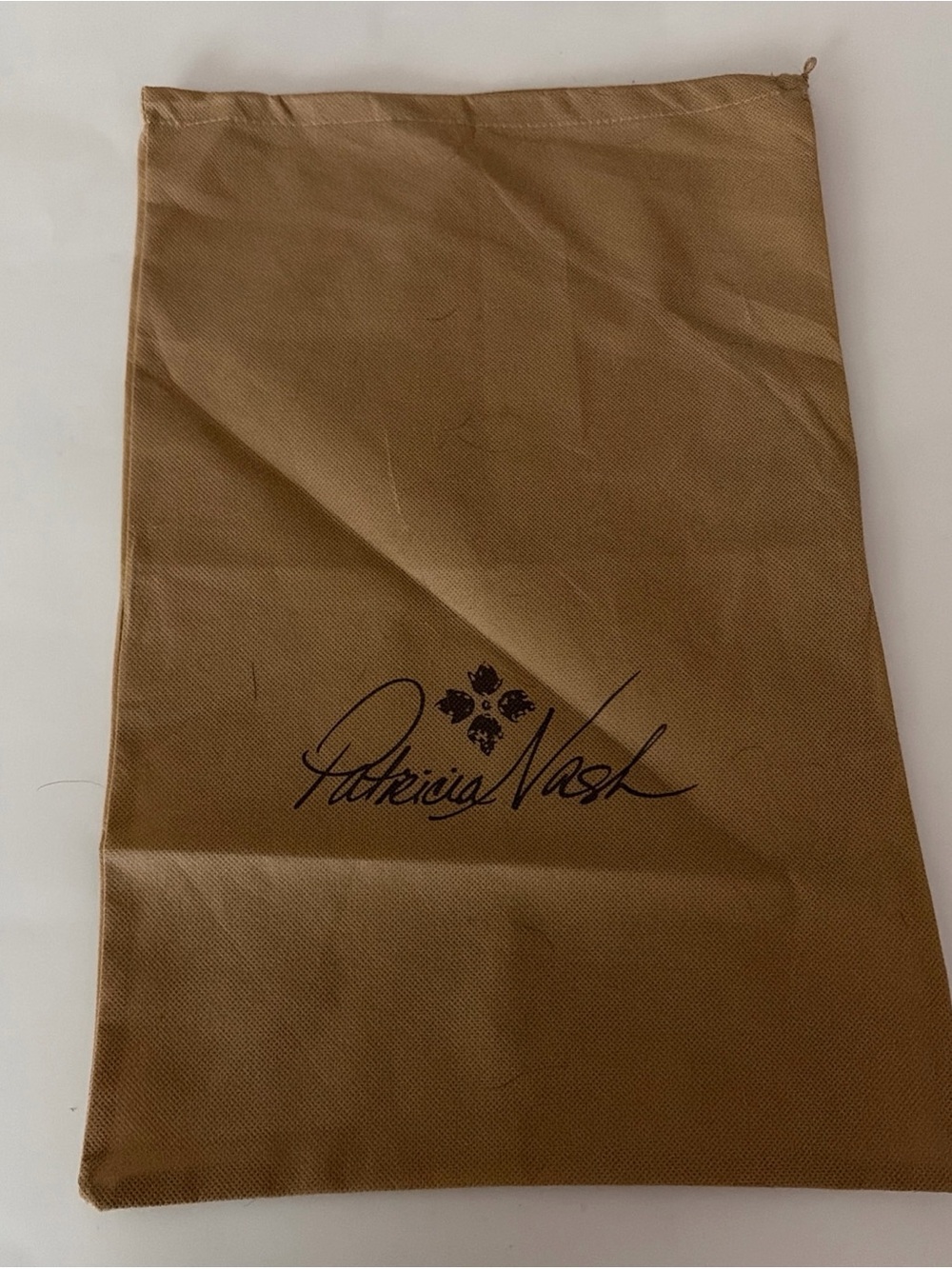 Patricia Nash Brown Drawstring Dust Pouch Bag 17 1/2”  X 11 1/2” NEW